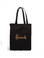 Harrods ا   Black Logo Zipped Pocket Bag(մ)***