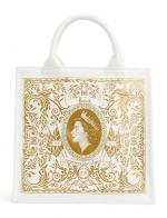 Harrods  Small Cotton Elizabeth II Commemorative Tote Bag**