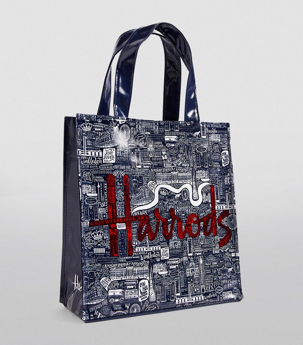 ٻҾ2 ͧԹ : Harrods ش   Small Picture Font Shopper Bag (д)***