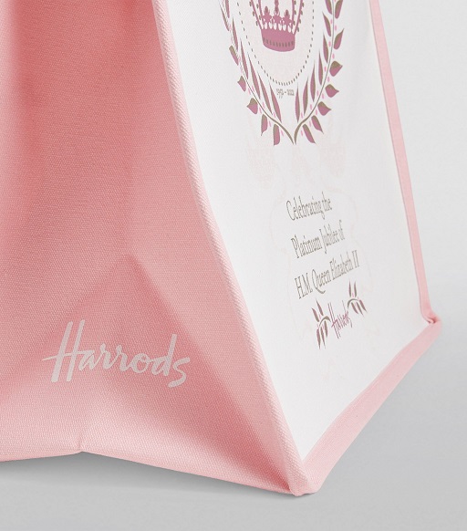 ٻҾ2 ͧԹ : HarrodsL   Large Cotton Queen Elizabeth II Commemorative Tote Bag ժ*** 