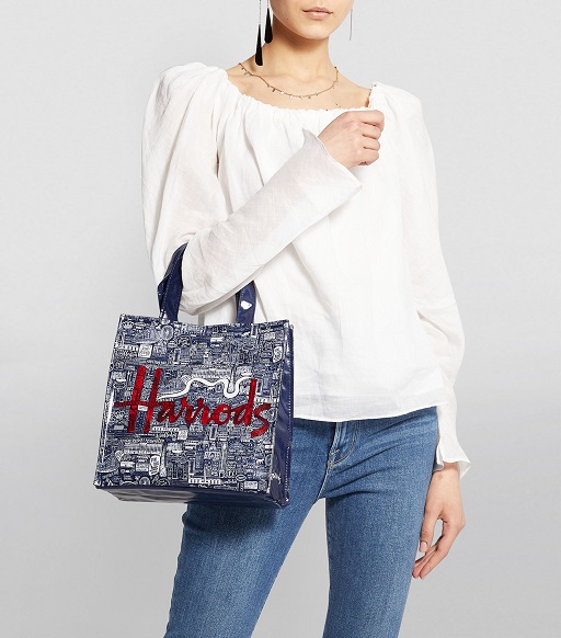 ٻҾ4 ͧԹ : Harrods ش   Small Picture Font Shopper Bag (д)***
