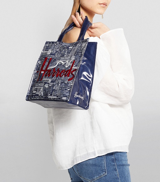 ٻҾ5 ͧԹ : Harrods ش   Small Picture Font Shopper Bag (д)***